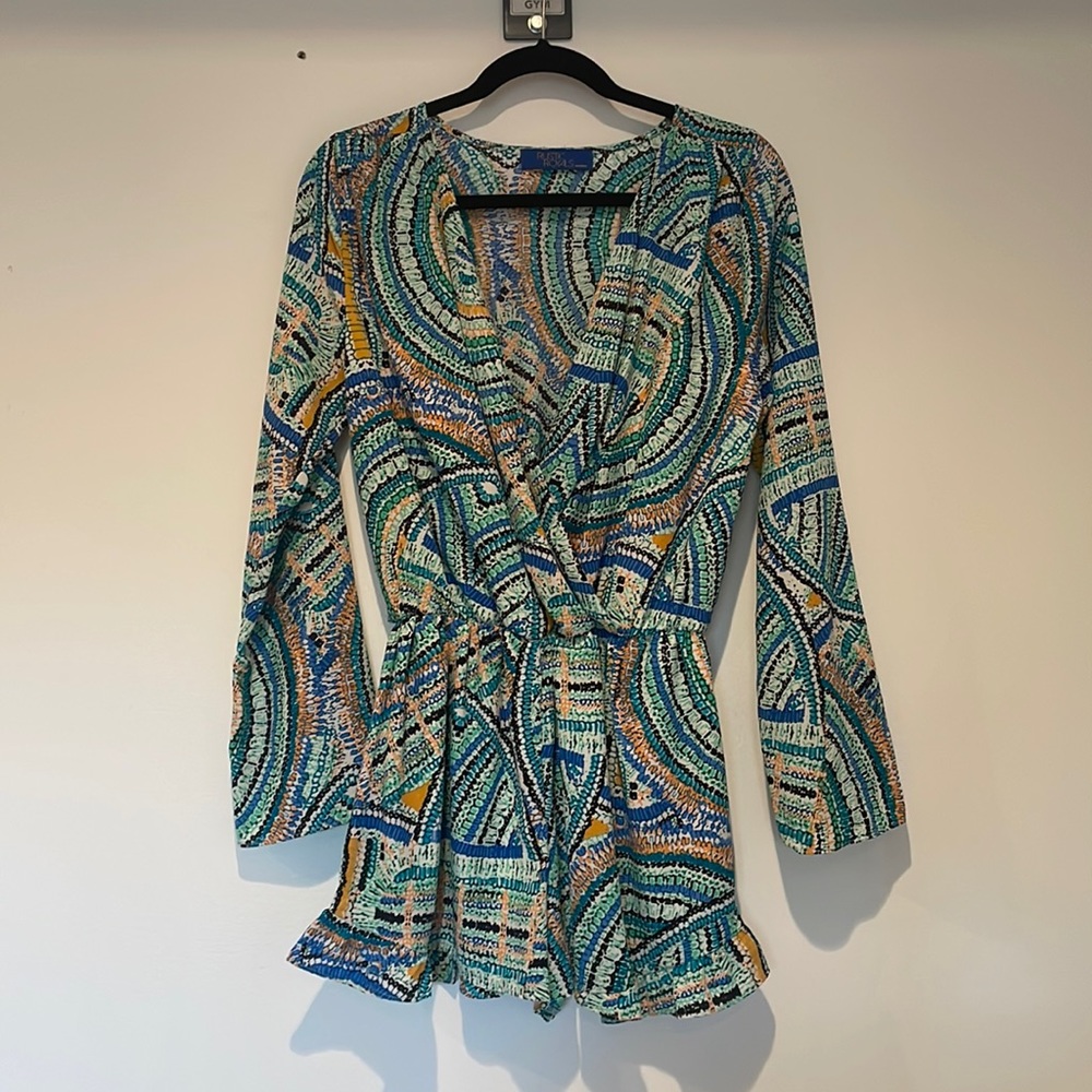 Patterned romper